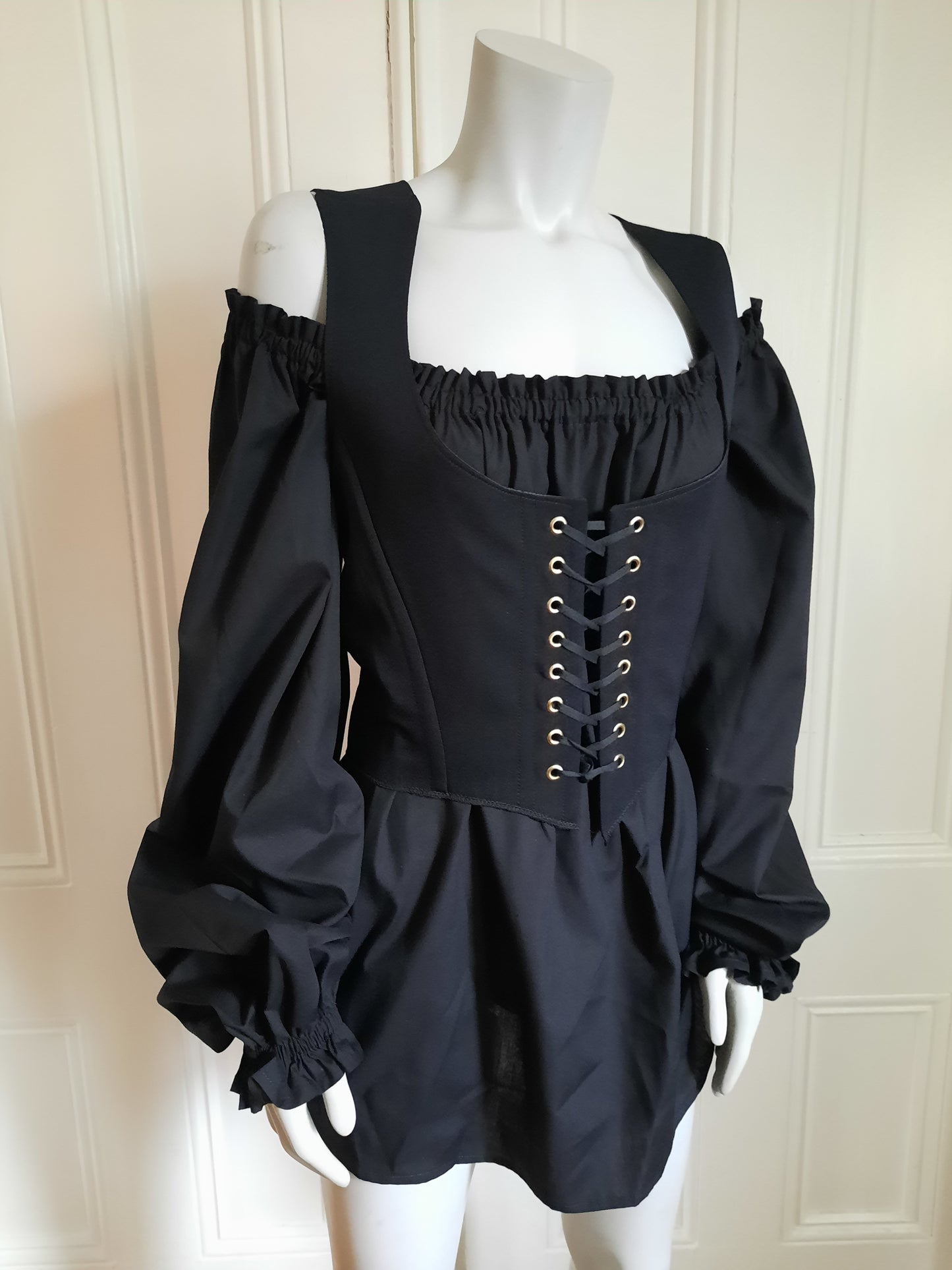 Gothic / Steampunk Renaissance Fair Vest style mid bust corset