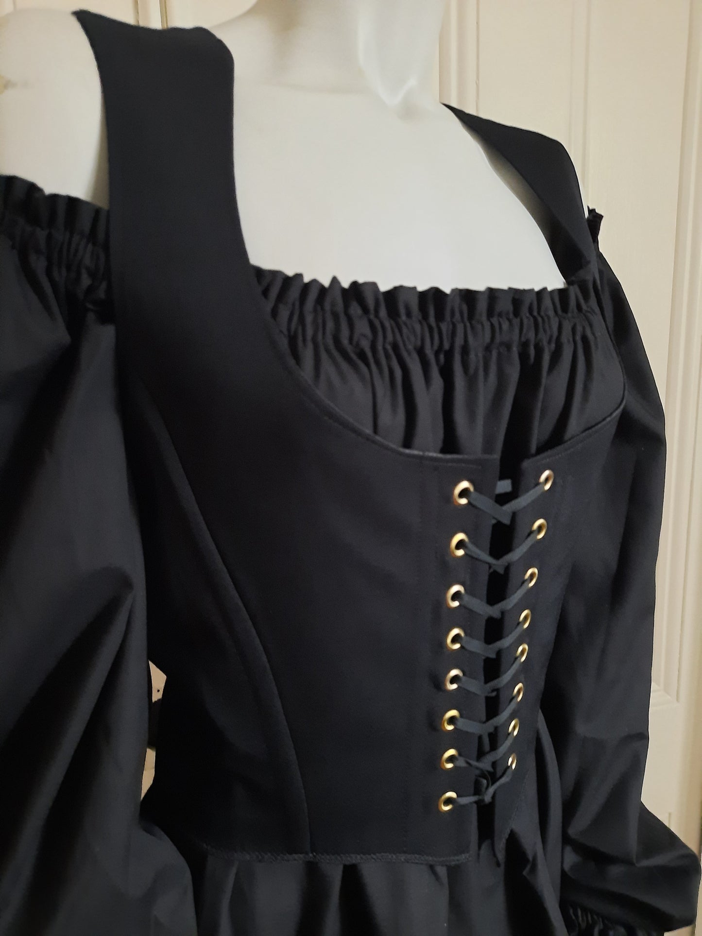 Gothic / Steampunk Renaissance Fair Vest style mid bust corset