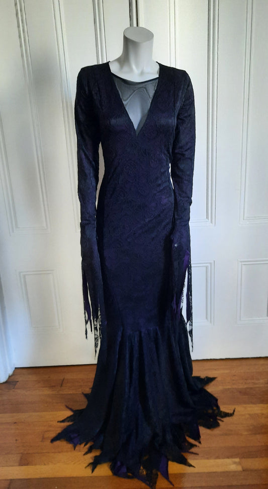 Purple and Black Lace Dark Delight Gown